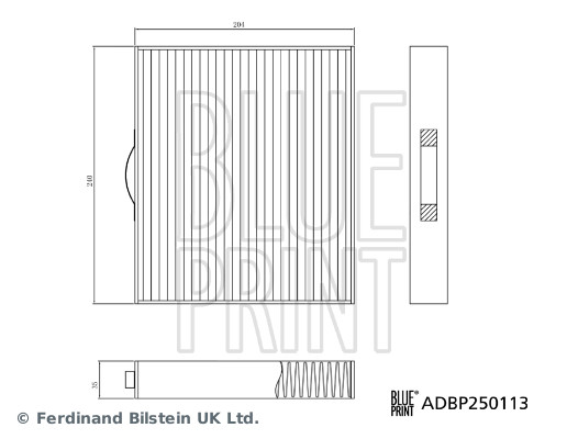 BLUE PRINT Kabineluftfilter adbp250113 for NIO
