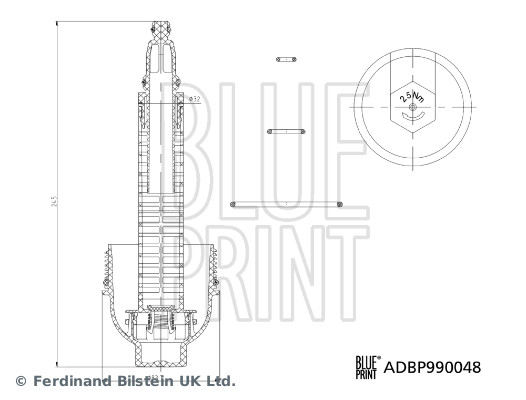 BLUE PRINT Dæksel, oliefilterhus adbp990048 for BMW