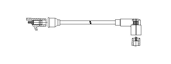 BREMI Tændkabel 16060 for MERCEDES-BENZ