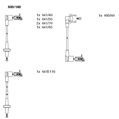 BREMI Tændkabelsæt 600149 for RENAULT