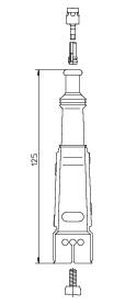 BREMI Stik, tændrør 132021 for MERCEDES-BENZ