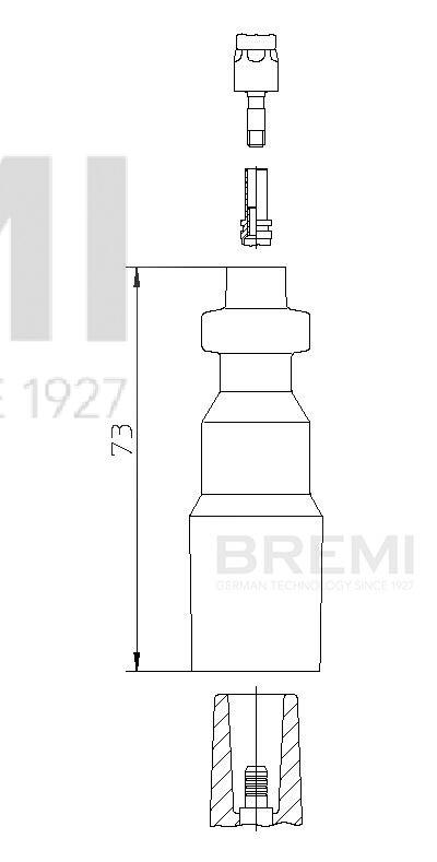 BREMI Stik, tændspole 13550 for MERCEDES-BENZ