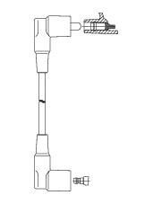 BREMI Tændkabel 15955 for MERCEDES-BENZ