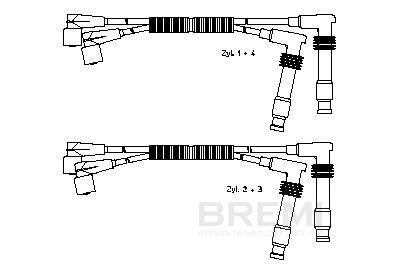 BREMI Tændkabelsæt 300673 for OPEL GENERAL MOTORS