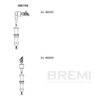 BREMI Tændkabelsæt 300744 for SUBARU