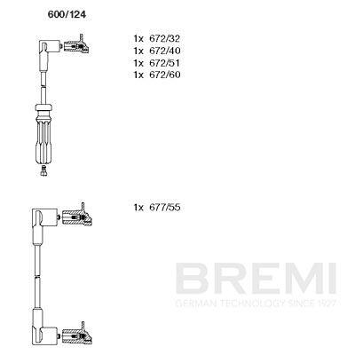 BREMI Tændkabelsæt 600124 for VOLVO