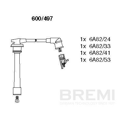 BREMI Tændkabelsæt 600497 for HYUNDAI
