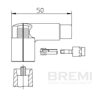 BREMI Stik, strømfordeler 13254 for MERCEDES-BENZ