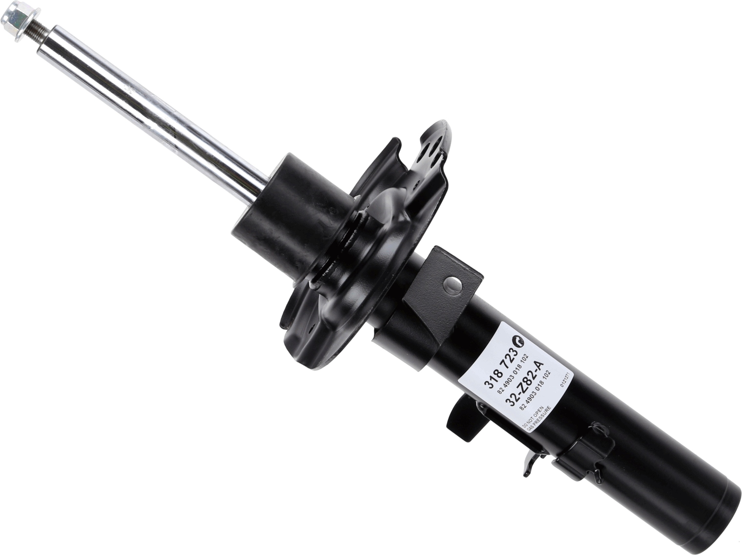 SACHS Støddæmper 318723 højre foraksel for FORD
