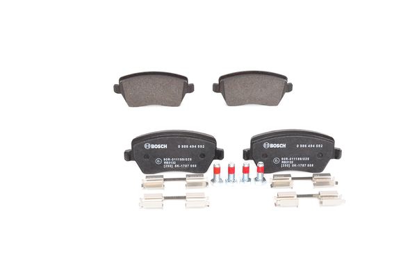 BOSCH Bremsesæt, skivebremser ijf140w2q6 foraksel ventileret 258mm 22mm for DACIA RENAULT SMART NISSAN MERCEDES-BENZ