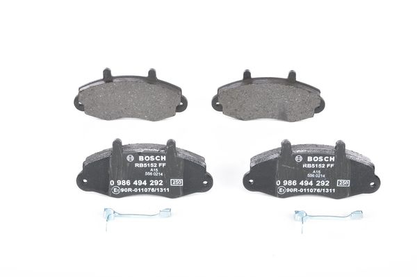 BOSCH Bremsesæt, skivebremser ijf140y432 foraksel ventileret 254mm 24mm for FORD DAF
