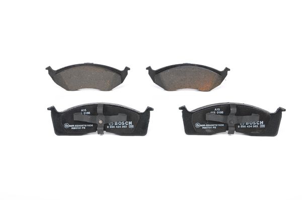 BOSCH Bremsesæt, skivebremser ijf1410b80 foraksel indvendig ventileret 282mm 24mm for CHRYSLER DODGE