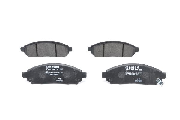 BOSCH Bremsesæt, skivebremser ijf1410e46 foraksel ventileret 283mm 28mm for NISSAN INFINITI