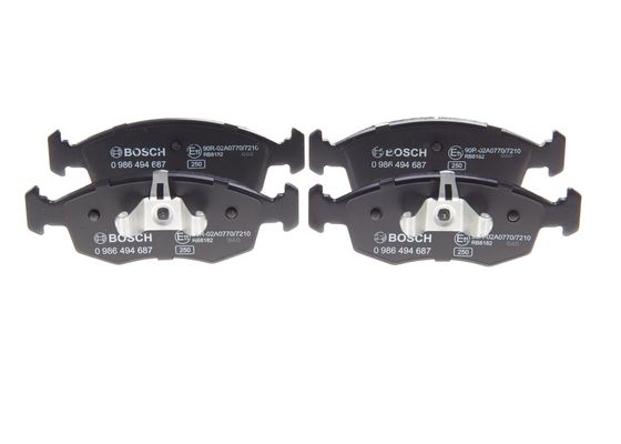 BOSCH Bremsesæt, skivebremser ijf1410os6 foraksel fuld 257mm 12mm for LANCIA FIAT ALFA ROMEO