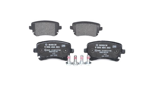 BOSCH Bremsesæt, skivebremser ijf1412j20 bagaksel fuld 302mm 11mm for VW AUDI