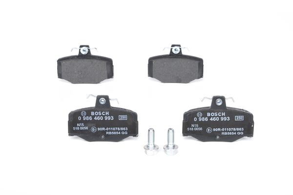 BOSCH Bremsesæt, skivebremser ijf14148c2 bagaksel fuld 257mm 10mm for NISSAN