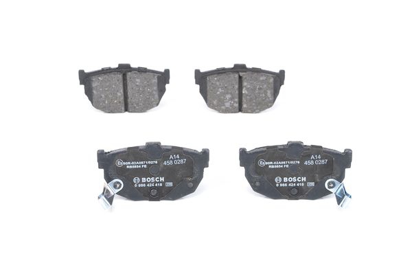 BOSCH Bremsesæt, skivebremser ijf1414ew2 bagaksel fuld 257mm 10mm for NISSAN KIA HYUNDAI AKERMAN VERKSTAD AB