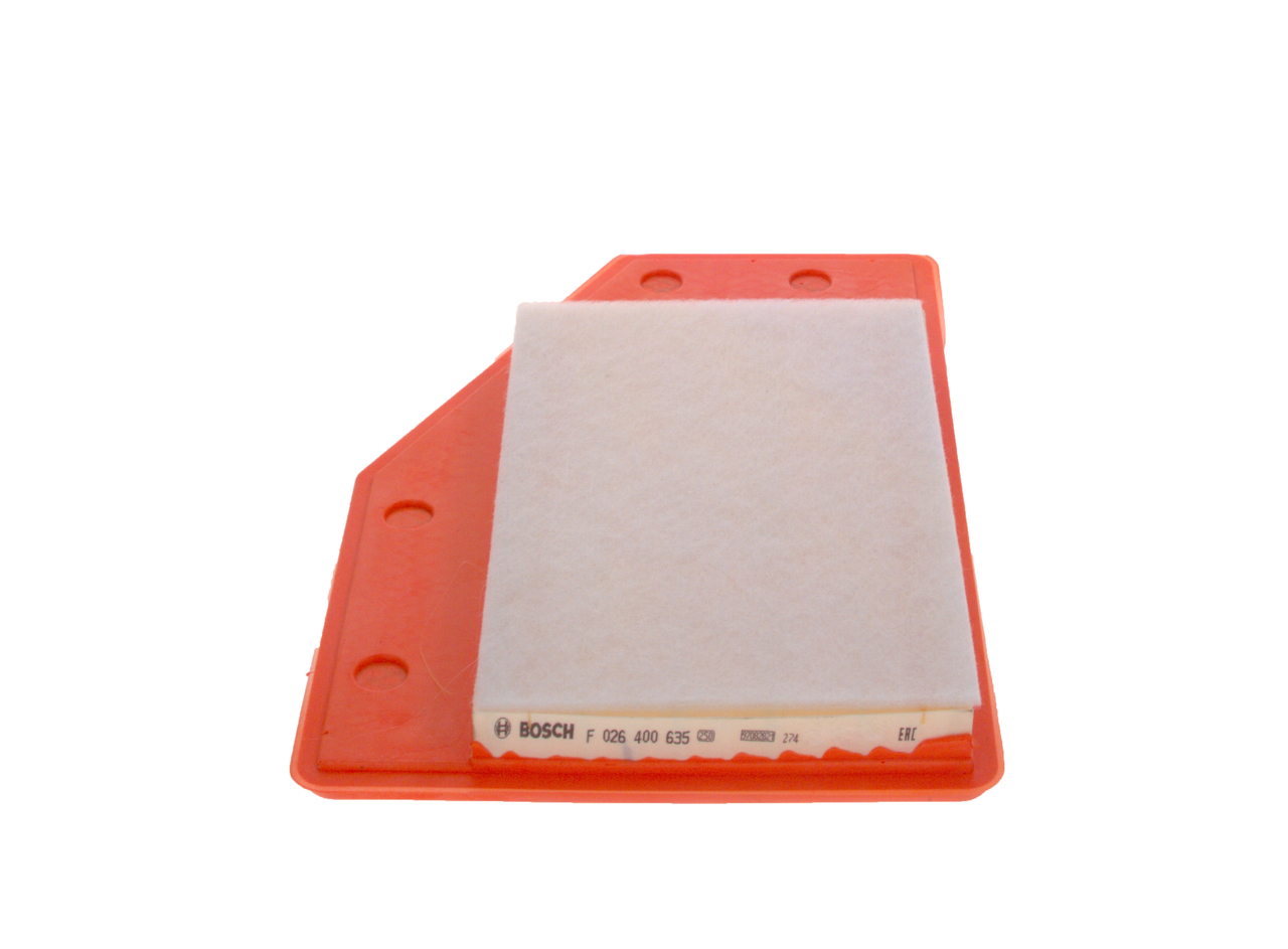 BOSCH Luftfilter f026400635 Filterindsats length_mm_203|Længde [mm]|351 width_mm_206|Bredde [mm]|232 height_mm_209|Højde [mm]|56 56mm for VAUXHALL CH
