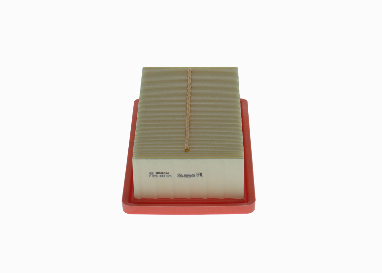 BOSCH Luftfilter F 026 400 625 Filterindsats length_mm_203|Længde [mm]|226 width_mm_206|Bredde [mm]|129 height_mm_209|Højde [mm]|53 53mm for MITSUBIS