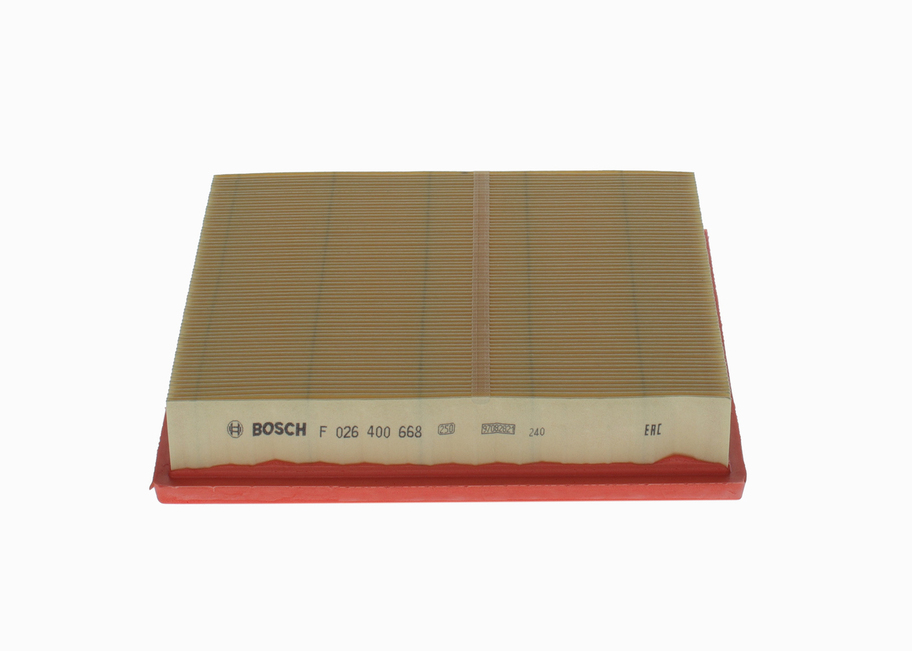 BOSCH Luftfilter F 026 400 668 Filterindsats length_mm_203|Længde [mm]|242 width_mm_206|Bredde [mm]|225 height_mm_209|Højde [mm]|45 45mm for LEXUS