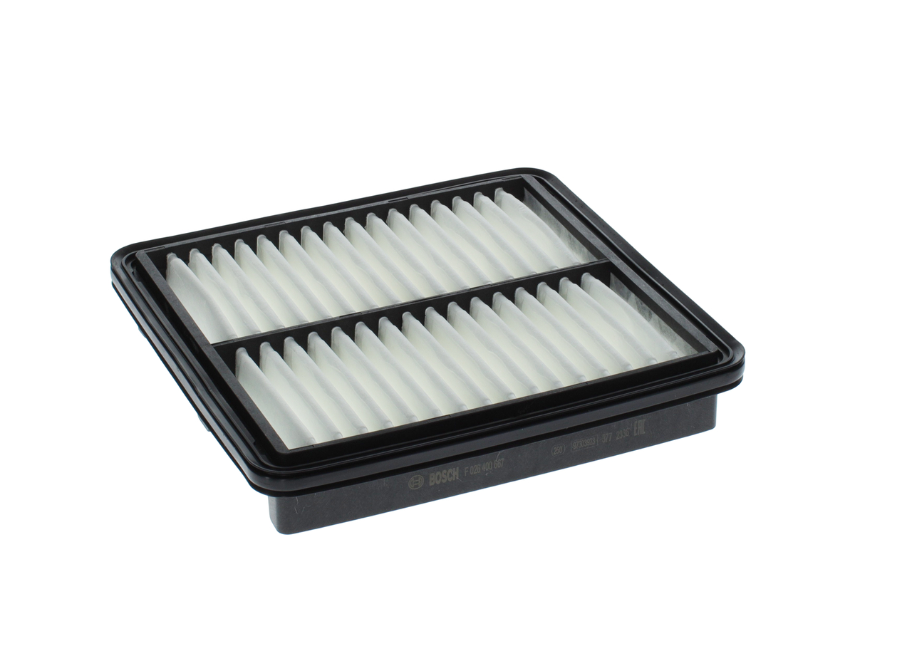 BOSCH Luftfilter f026400667 Filterindsats length_mm_203|Længde [mm]|226 width_mm_206|Bredde [mm]|212 height_mm_209|Højde [mm]|40 40mm for AMC MAZDA