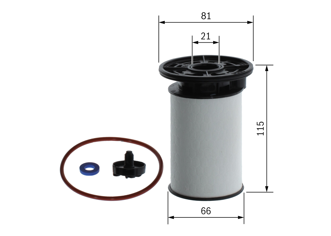 BOSCH Brændstof-filter f026402284 Filterindsats diameter_mm_200|Diameter [mm]|81 inner_diameter_1_mm_995|Inder diameter 1 [mm]|21,2 outer_diameter_1_m