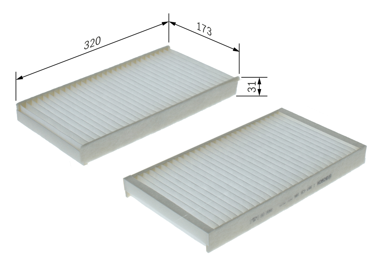 BOSCH Kabineluftfilter 1987435184 for BMW