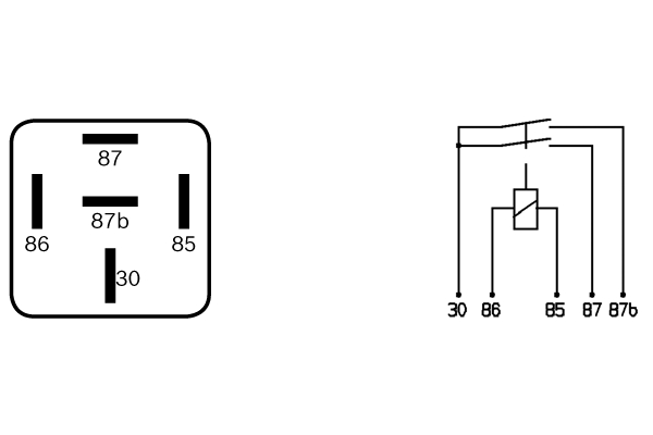BOSCH Relæ, arbejdsstrøm 0332015002 for VOLVO LANCIA AUTO UNION RENAULT MAN MERCEDES-BENZ STEYR MWM