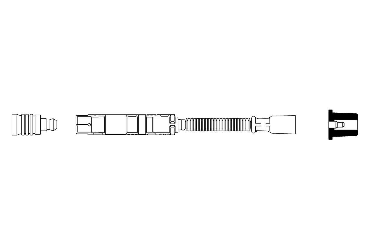 BOSCH Tændkabel 0356913017 for MERCEDES-BENZ