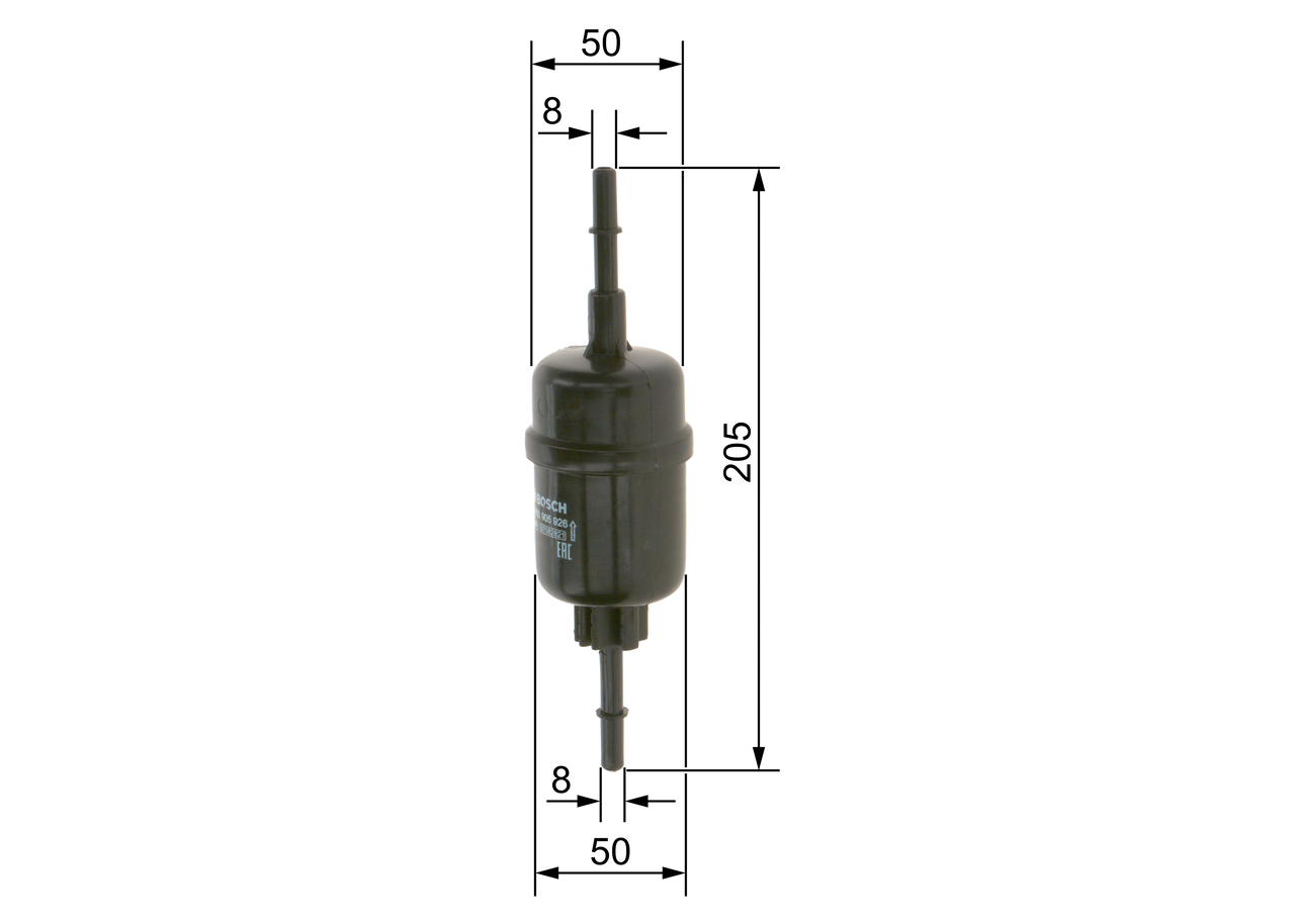 BOSCH Brændstof-filter 0450905926 Lednings 205mm for FORD MAZDA