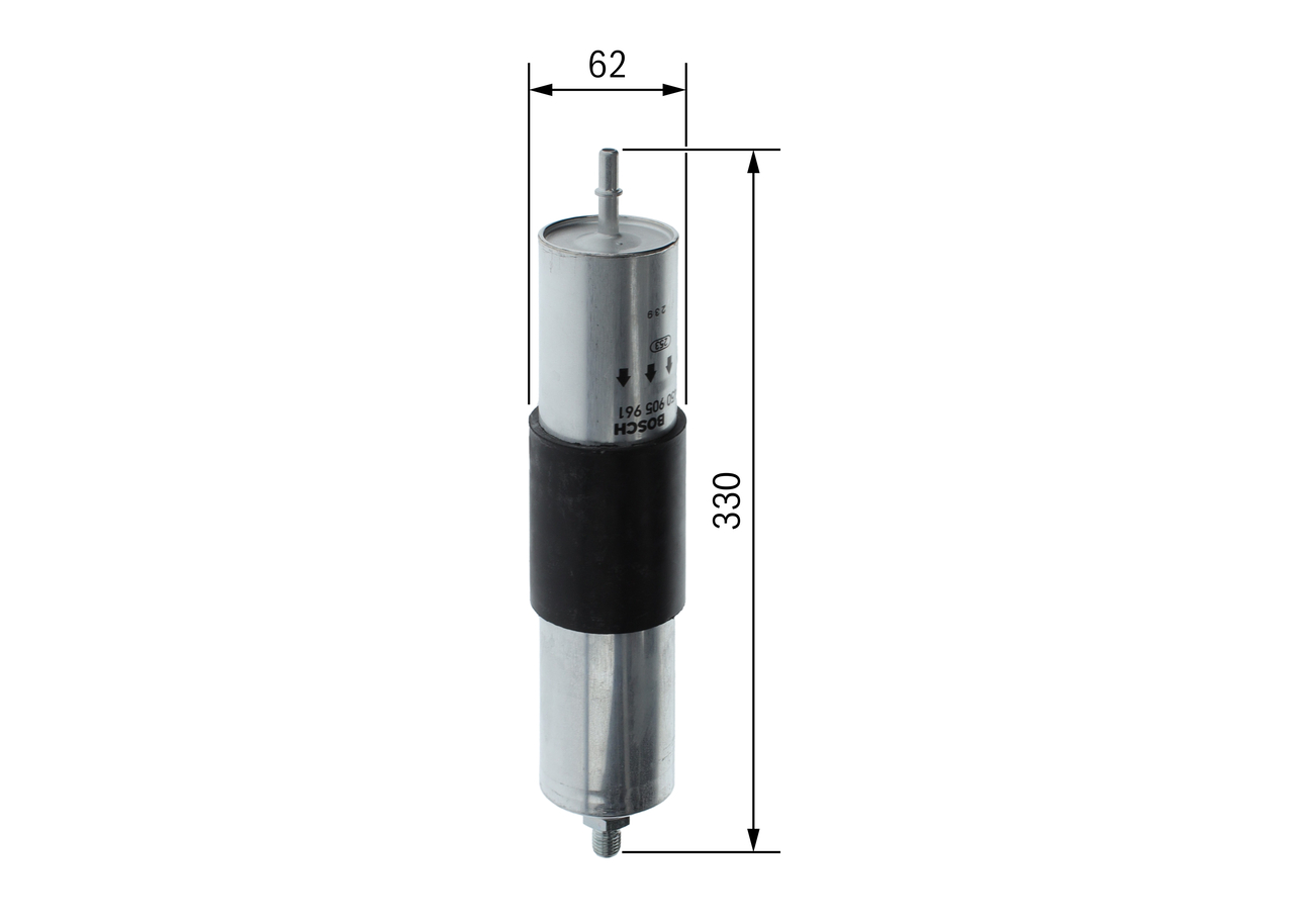 BOSCH Brændstof-filter 0450905961 Lednings 329,5mm for BMW