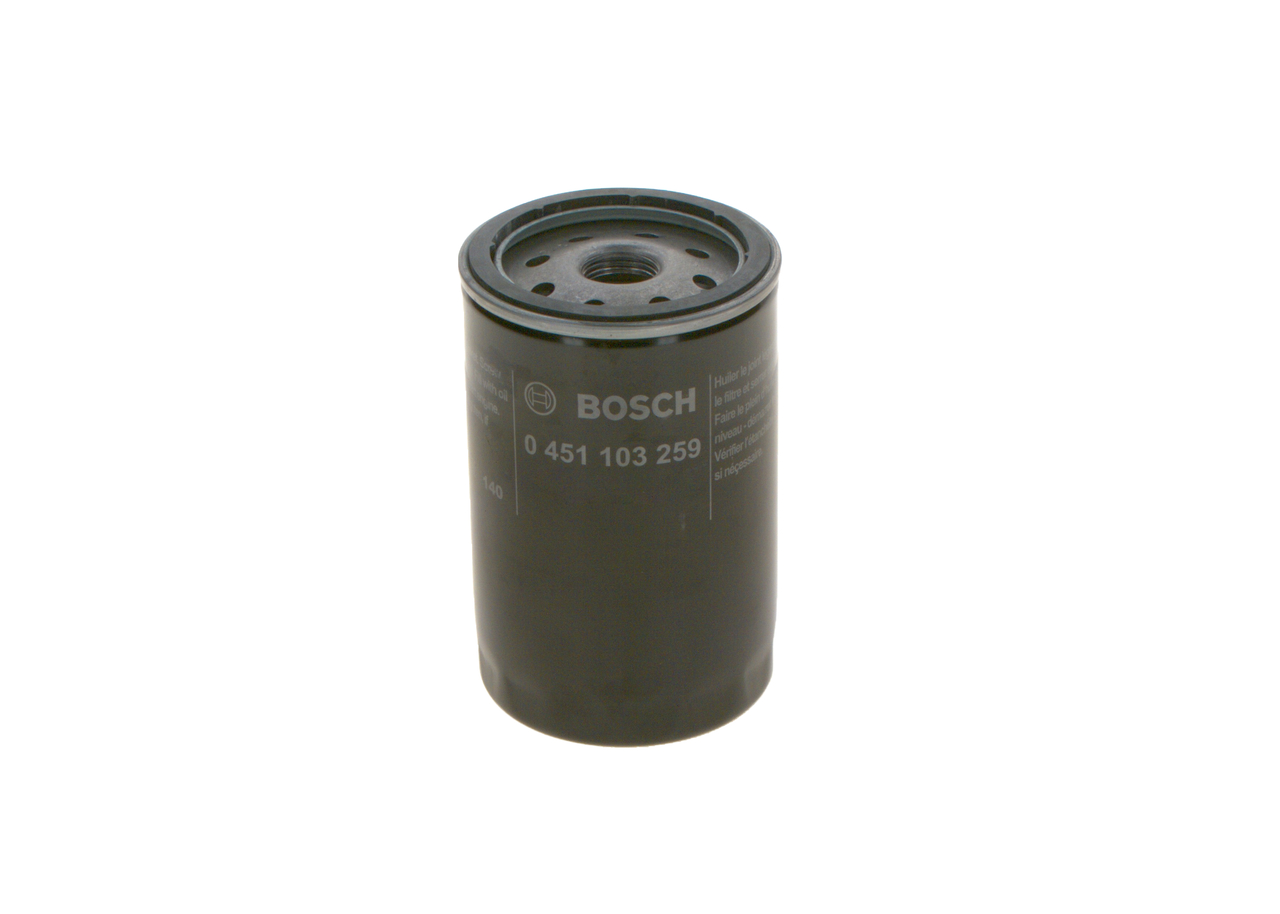 BOSCH Oliefilter 0 451 103 259 Påskruet 124mm 3/4 16 UNF-2B for VOLVO FORD CHRYSLER AUDI JEEP MAZDA RENAULT VW