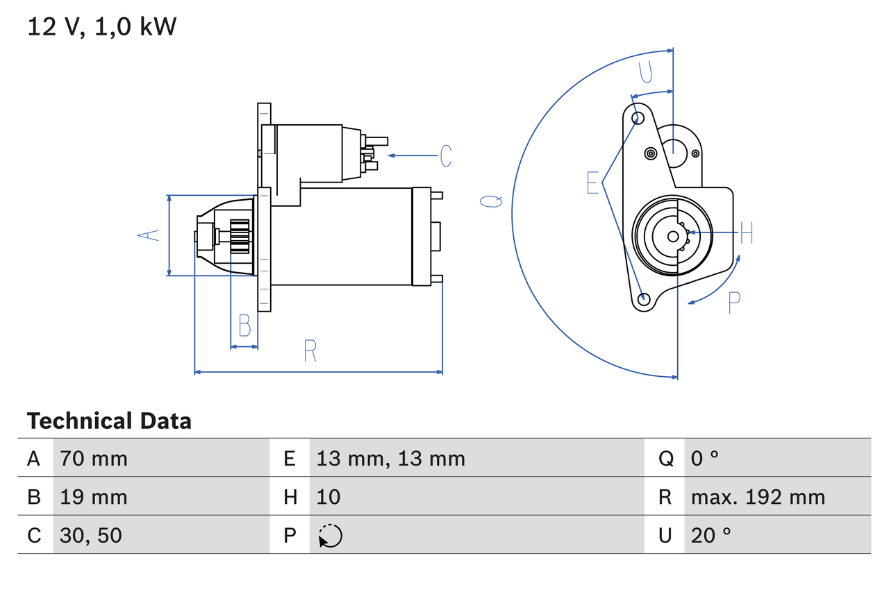 BOSCH Starter 0986025690 for NISSAN RENAULT