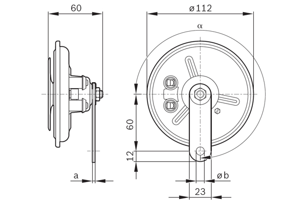 BOSCH Horn 0986320312 for OPEL MERCEDES-BENZ