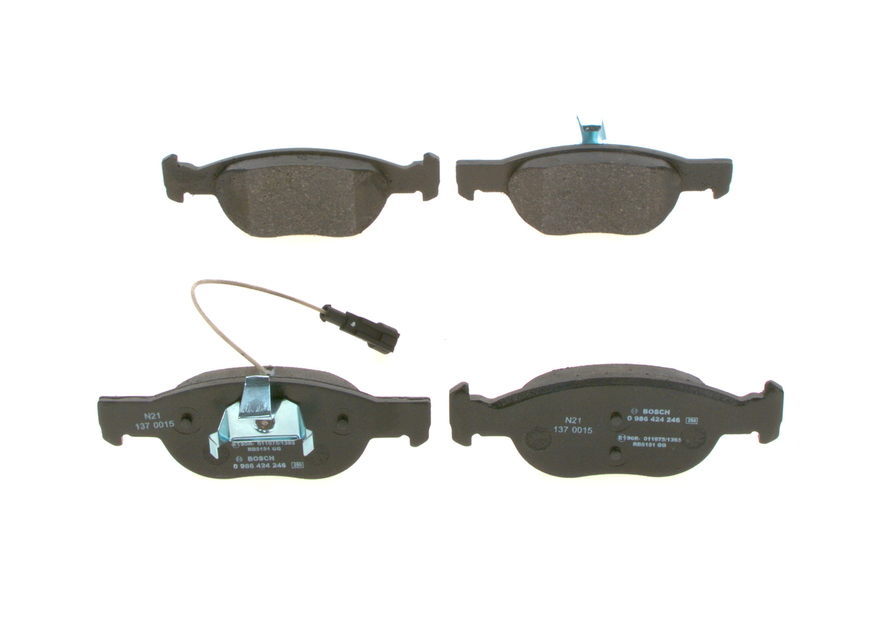 BOSCH Bremseklodser 0986424246 for LANCIA ALFA ROMEO FIAT