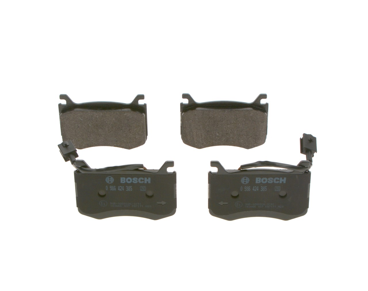 BOSCH Bremseklodser 0986424385 for FIAT