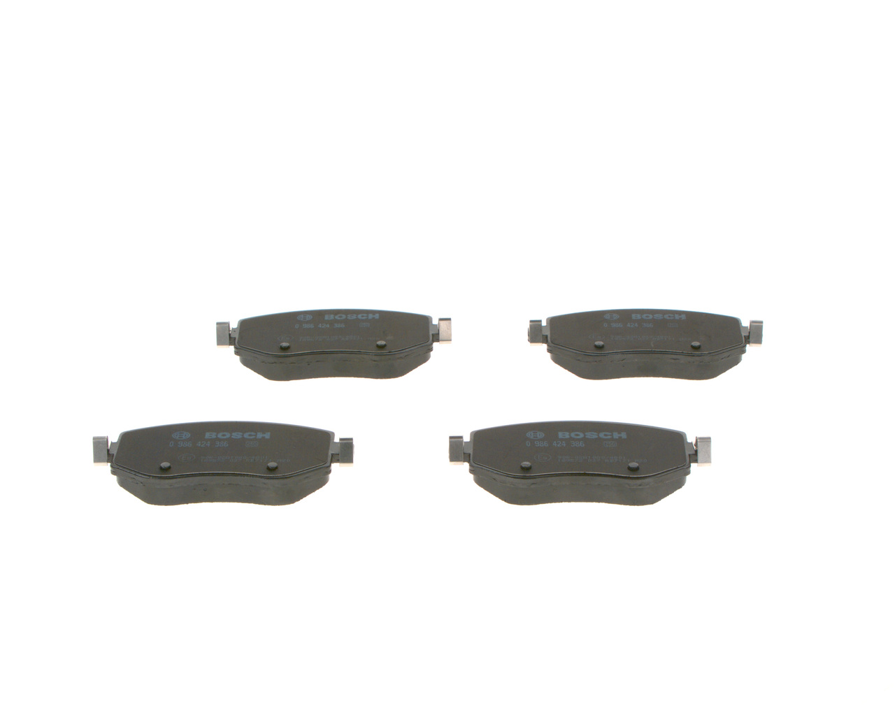 BOSCH Bremseklodser 0986424386 for RENAULT