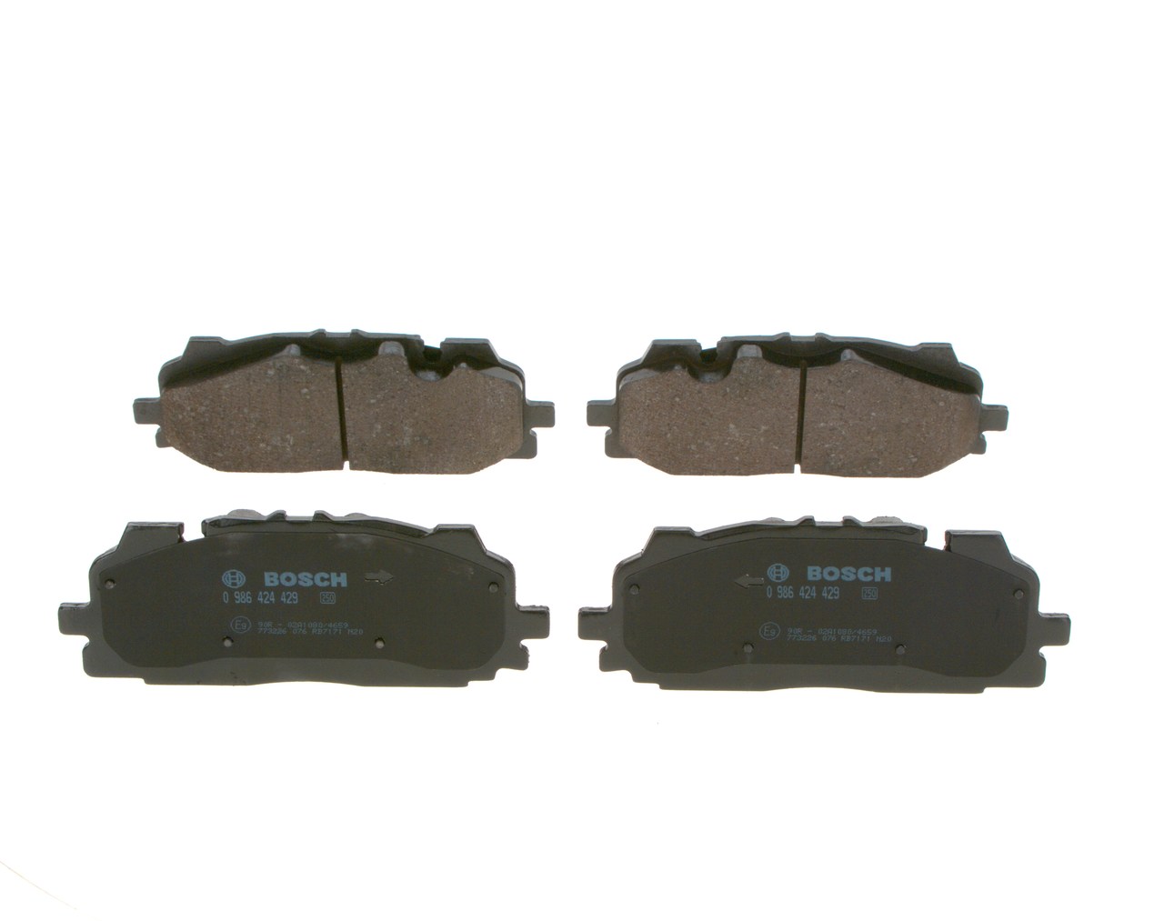 BOSCH Bremseklodser 0986424429 for VW AUDI