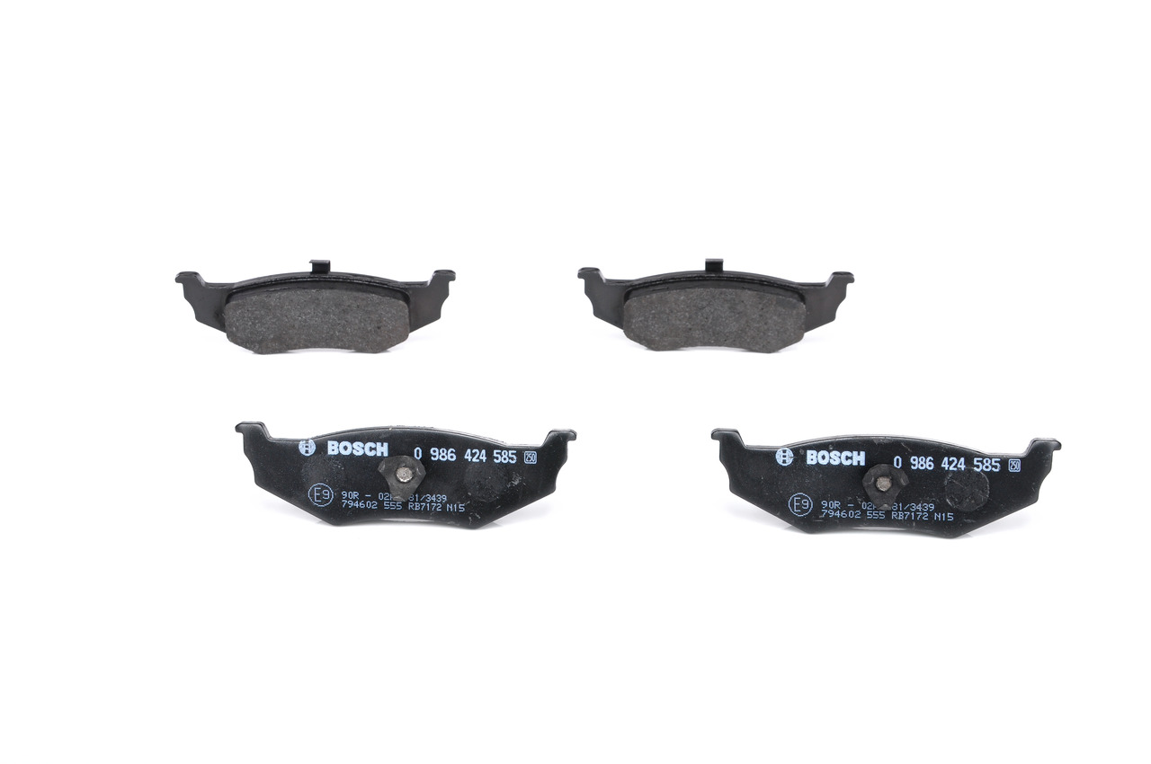 BOSCH Bremseklodser 0986424585 for PLYMOUTH CHRYSLER DODGE