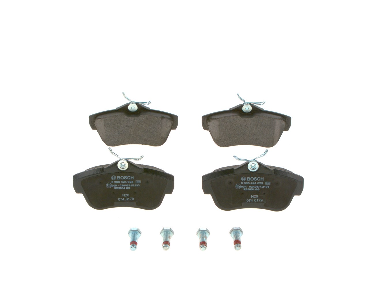 BOSCH Bremseklodser 0986424625 for PEUGEOT TOYOTA