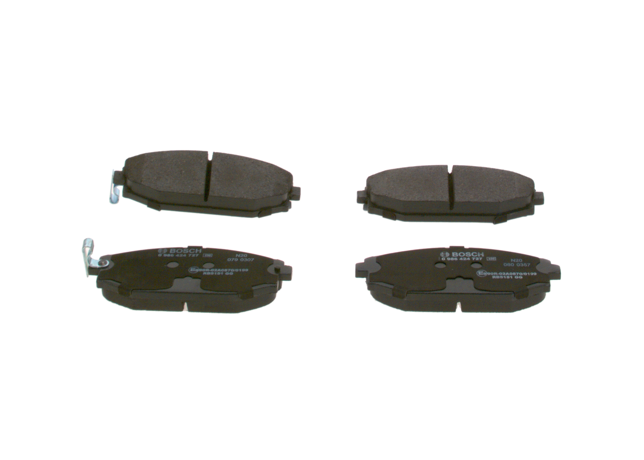 BOSCH Bremseklodser 0986424727 for HYUNDAI