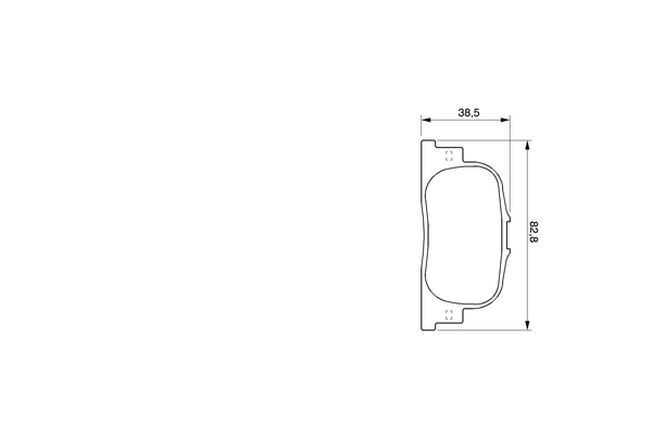 BOSCH Bremseklodser 0986424730 for TOYOTA LIFAN LEXUS
