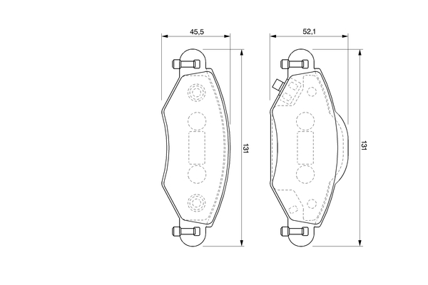 BOSCH Bremseklodser 0986424788 for TOYOTA