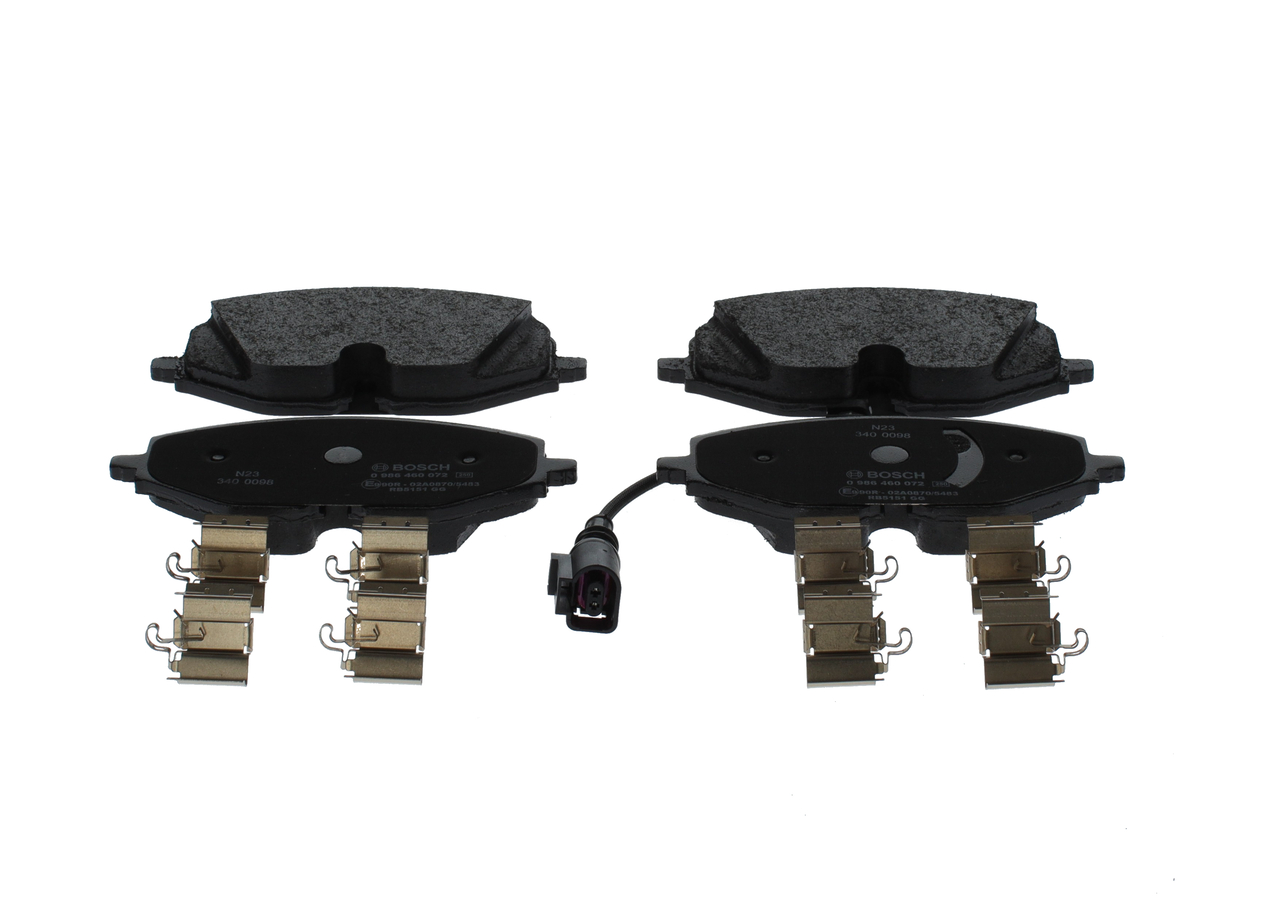 BOSCH Bremseklodser 0986460072 for FORD VW CUPRA