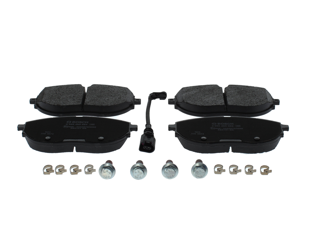 BOSCH Bremseklodser 0986460082 for VW