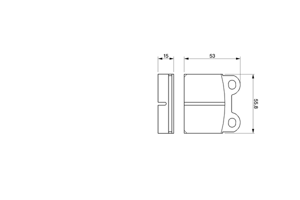BOSCH Bremseklodser 0986460101 for TALBOT PEUGEOT DAF HOLDEN VOLVO FIAT LANCIA VW ALFA ROMEO BMW PORSCHE