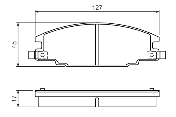 BOSCH Bremseklodser 0986460960 for HOLDEN OPEL ISUZU