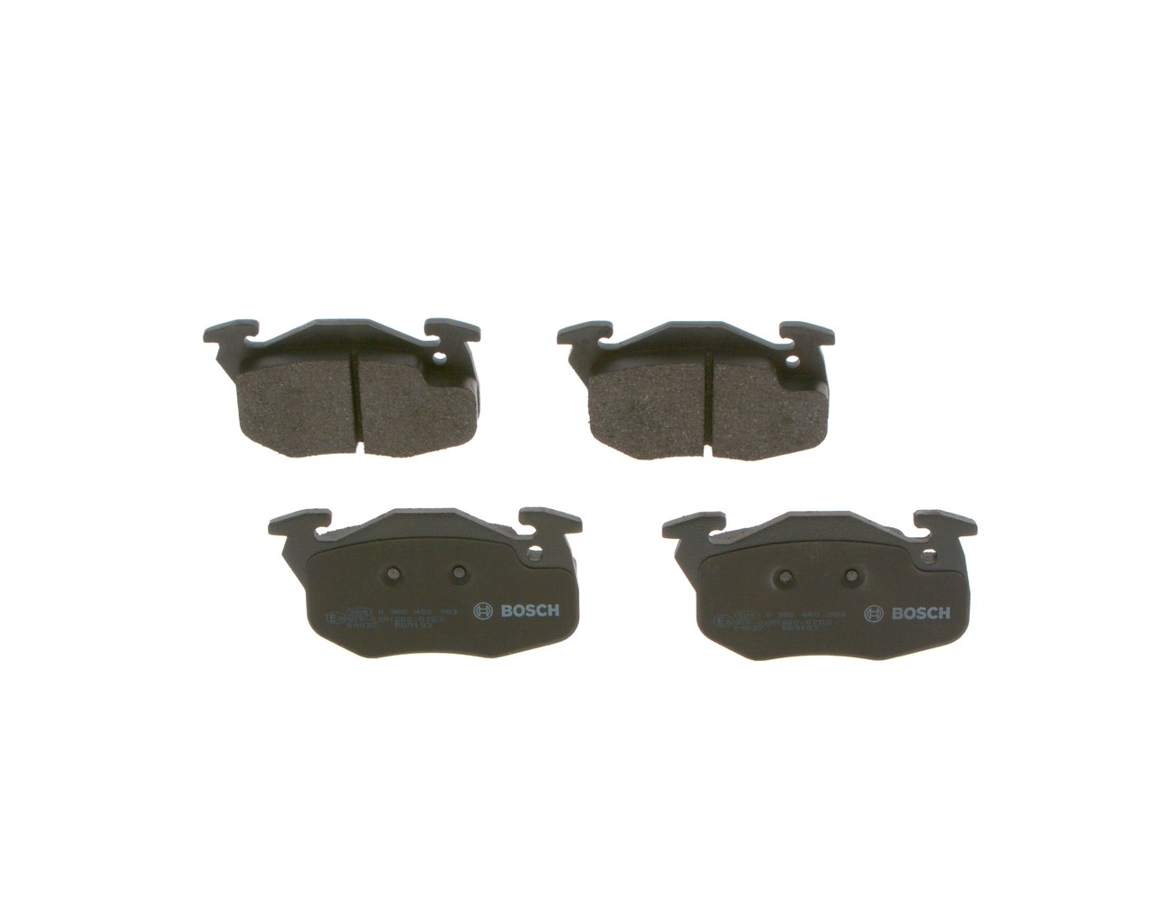 BOSCH Bremseklodser 0986460983 for PEUGEOT CITROËN