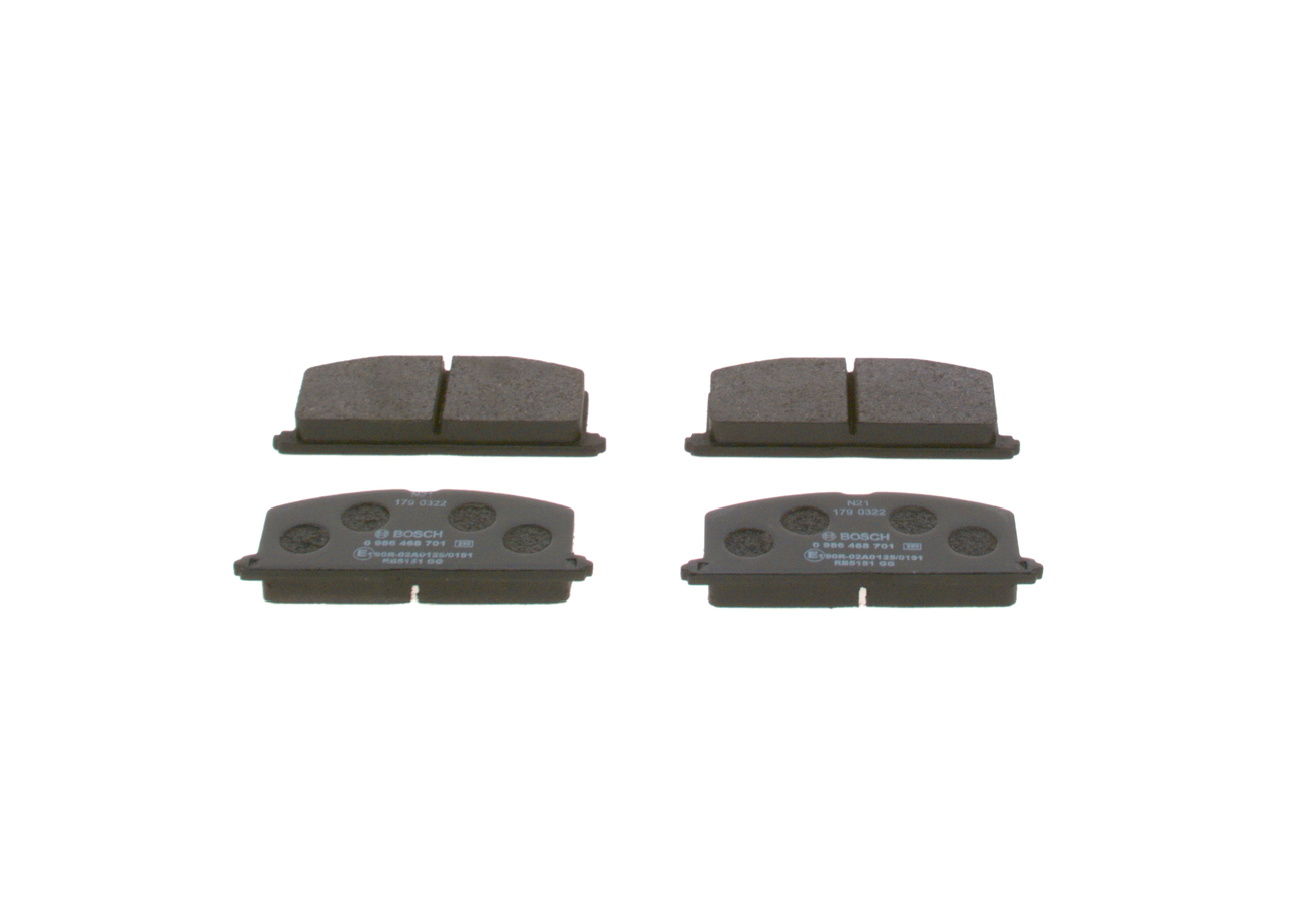 BOSCH Bremseklodser 0986468701 for TOYOTA NISSAN LEXUS