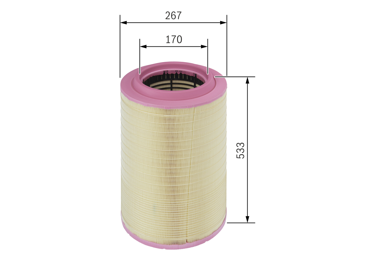 BOSCH F 026 400 064 267mm for VOLVO MERCEDES-BENZ IVECO RENAULT